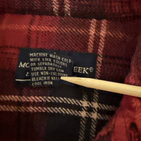 Moose Creek Men's Heavy Flannel Shirt /‎ Shacket Multicolor Plaid Outdoor Cotton - Picture 8 of 8